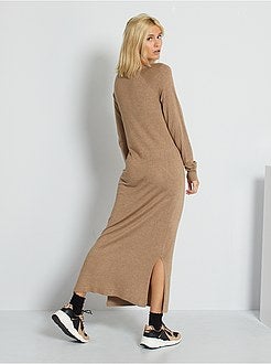 Vestido camisola comprida - Kiabi