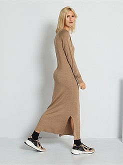 Vestido camisola comprida - Kiabi