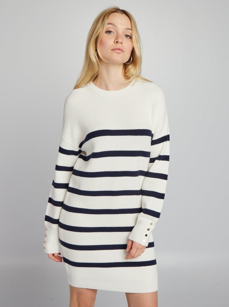 Vestido-camisola curto BEGE - Kiabi