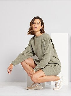 Vestido-camisola curto - Kiabi