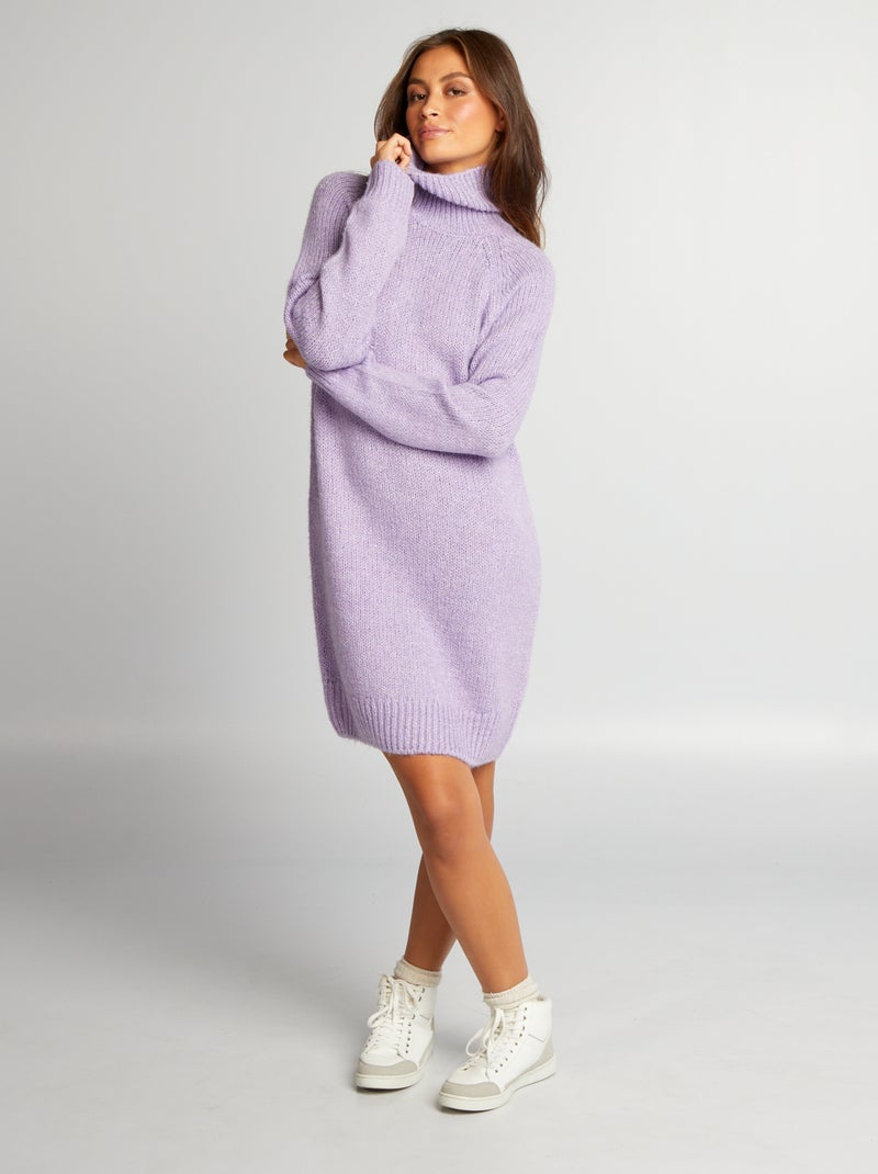 Vestido-camisola curto em malha VIOLETA - Kiabi