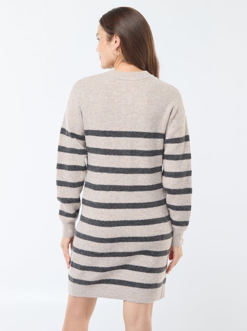 Vestido-camisola de amamentação com abertura com botões - Kiabi