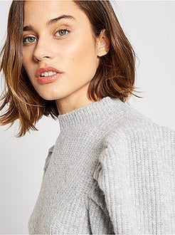 Vestido-camisola de conceção ecológica - Kiabi