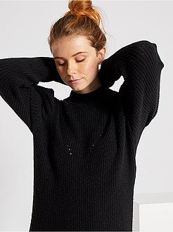 Vestido-camisola de conceção ecológica - Kiabi