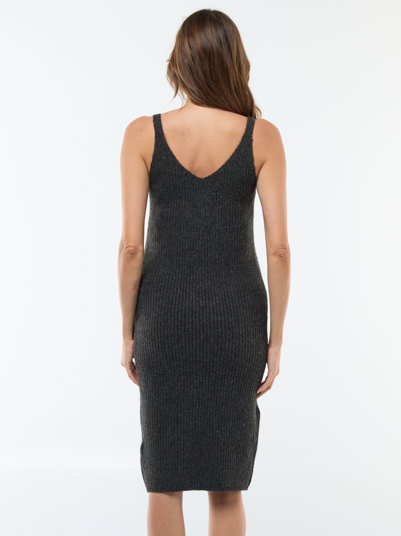 Vestido-camisola de grávida 2 em 1 Cinza - Kiabi