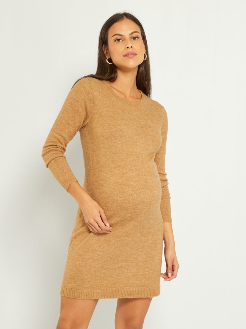 Vestido-camisola de grávida BEGE - Kiabi