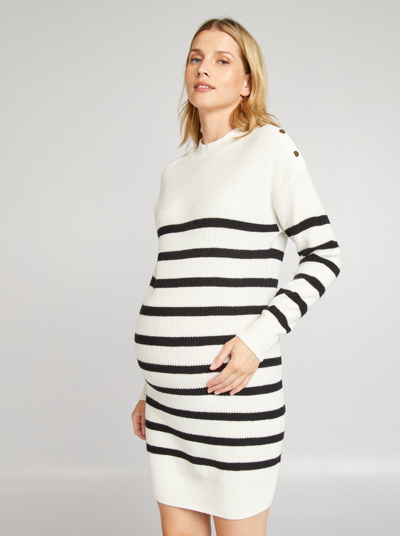 Vestido-camisola de grávida BRANCO - Kiabi