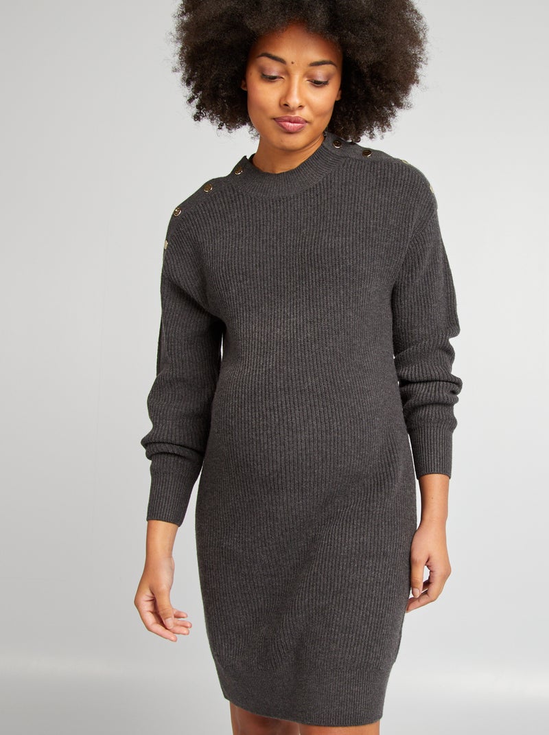 Vestido-camisola de grávida CINZA - Kiabi