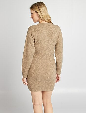 Vestido-camisola de grávida com cinto
