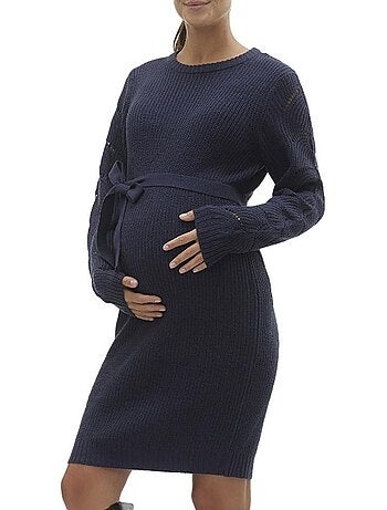 Vestido Camisola de Gravidez Mamalicious Newlina para Mulher em Azul-Marinho