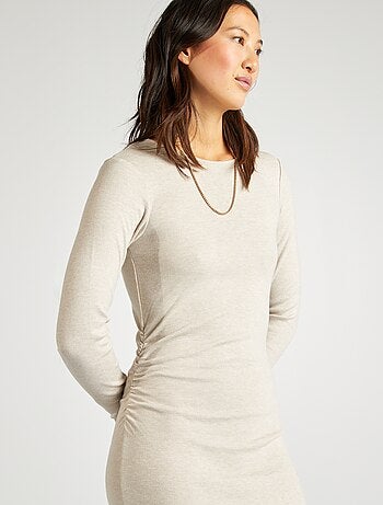 Vestido-camisola de malha