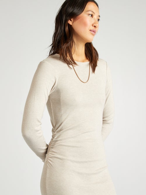 Vestido-camisola de malha - Kiabi