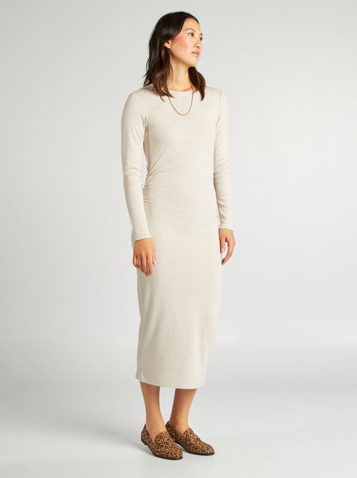 Vestido-camisola de malha - Kiabi