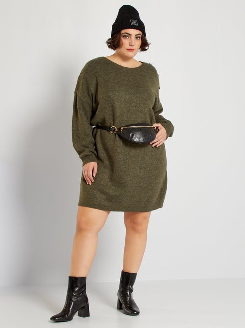 Vestido-camisola de malha - Kiabi