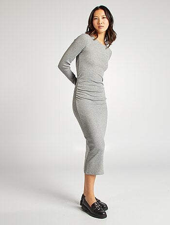 Vestido-camisola de malha