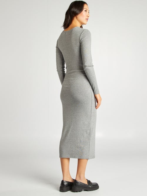 Vestido-camisola de malha - Kiabi