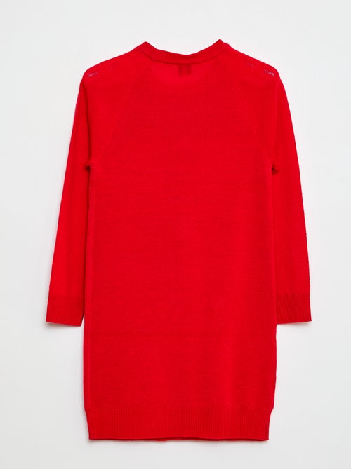 Vestido camisola de malha 'Natal' - Kiabi