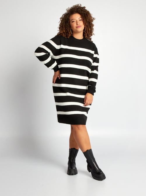 Vestido-camisola de malha - Kiabi