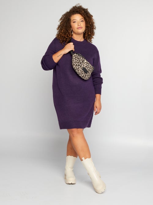 Vestido-camisola de malha - Kiabi
