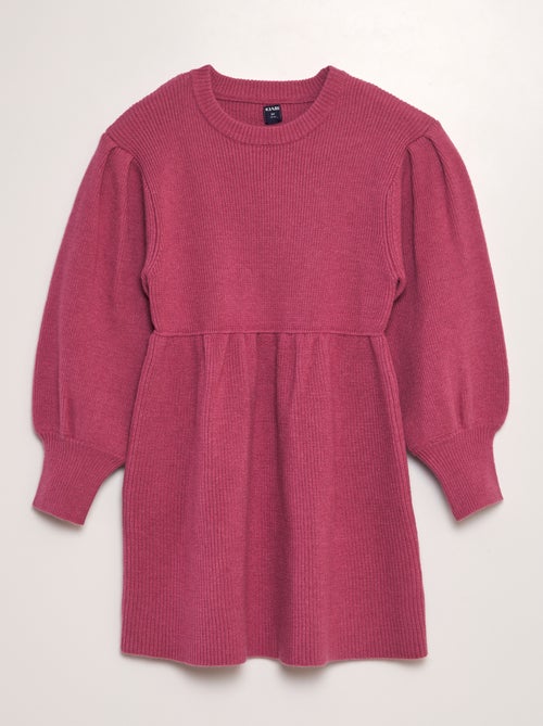Vestido-camisola de malha - Kiabi