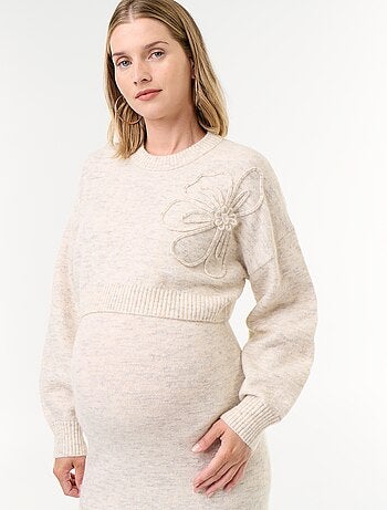 Vestido camisola de maternidade 2-em-1
