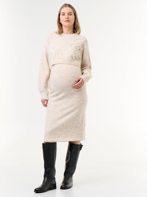 Vestido camisola de maternidade 2-em-1 - Kiabi