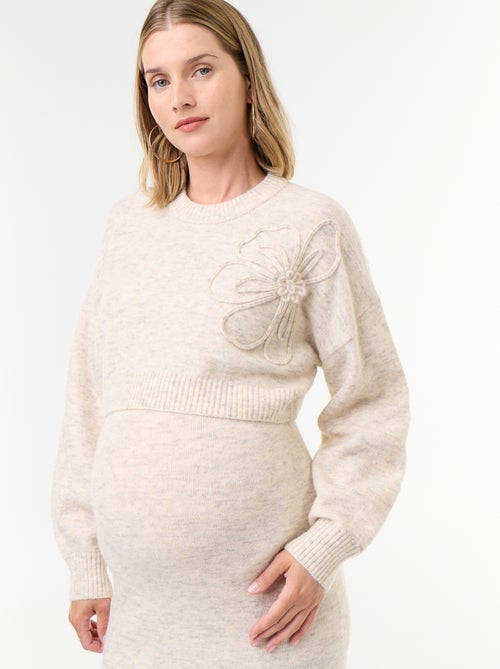 Vestido camisola de maternidade 2-em-1 - Kiabi