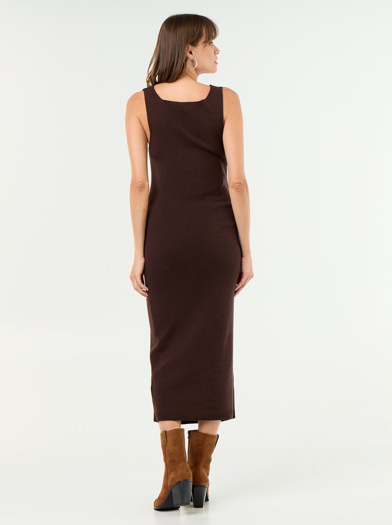 Vestido camisola de maternidade 2 em 1 Castanho - Kiabi