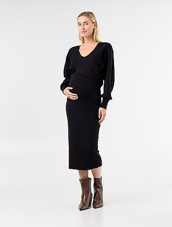 Vestido camisola de maternidade 2 em 1