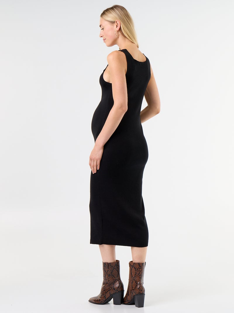 Vestido camisola de maternidade 2 em 1 Preto - Kiabi