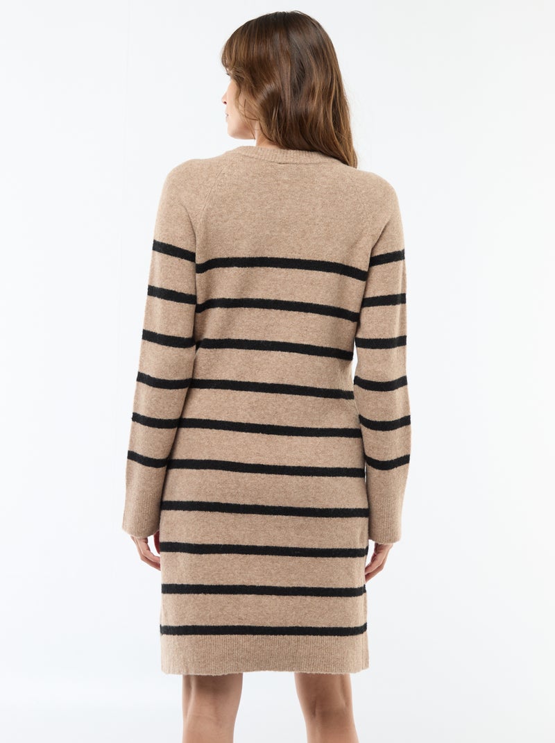 Vestido camisola de maternidade Bege - Kiabi