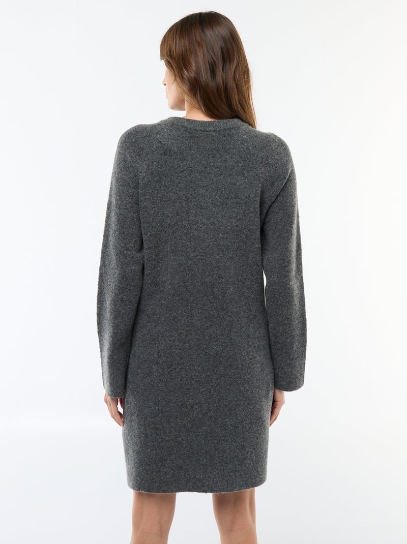 Vestido camisola de maternidade Cinza - Kiabi