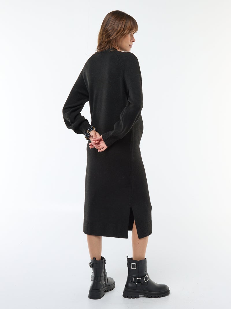 Vestido camisola de maternidade Preto - Kiabi