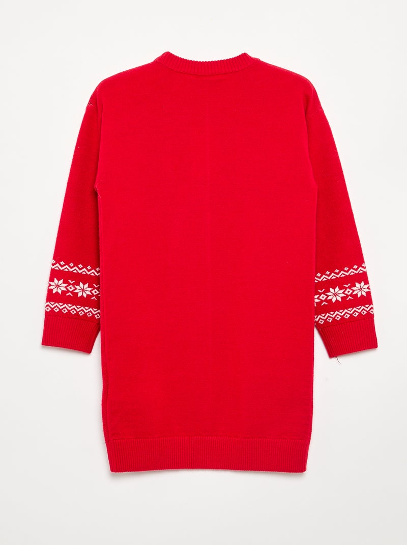 Vestido camisola de Natal 'Disney' 'Minnie' Vermelho - Kiabi