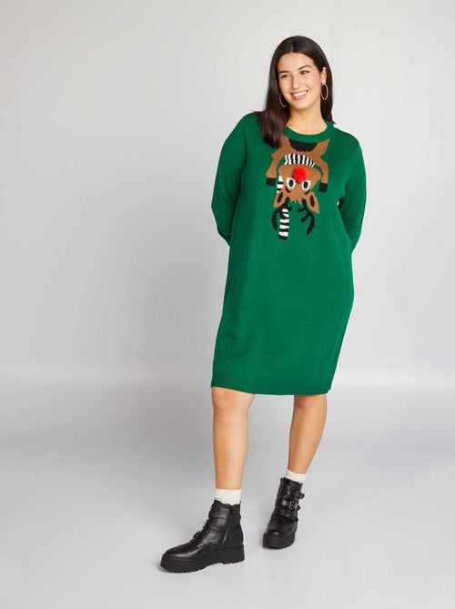 Vestido-camisola de Natal - Kiabi