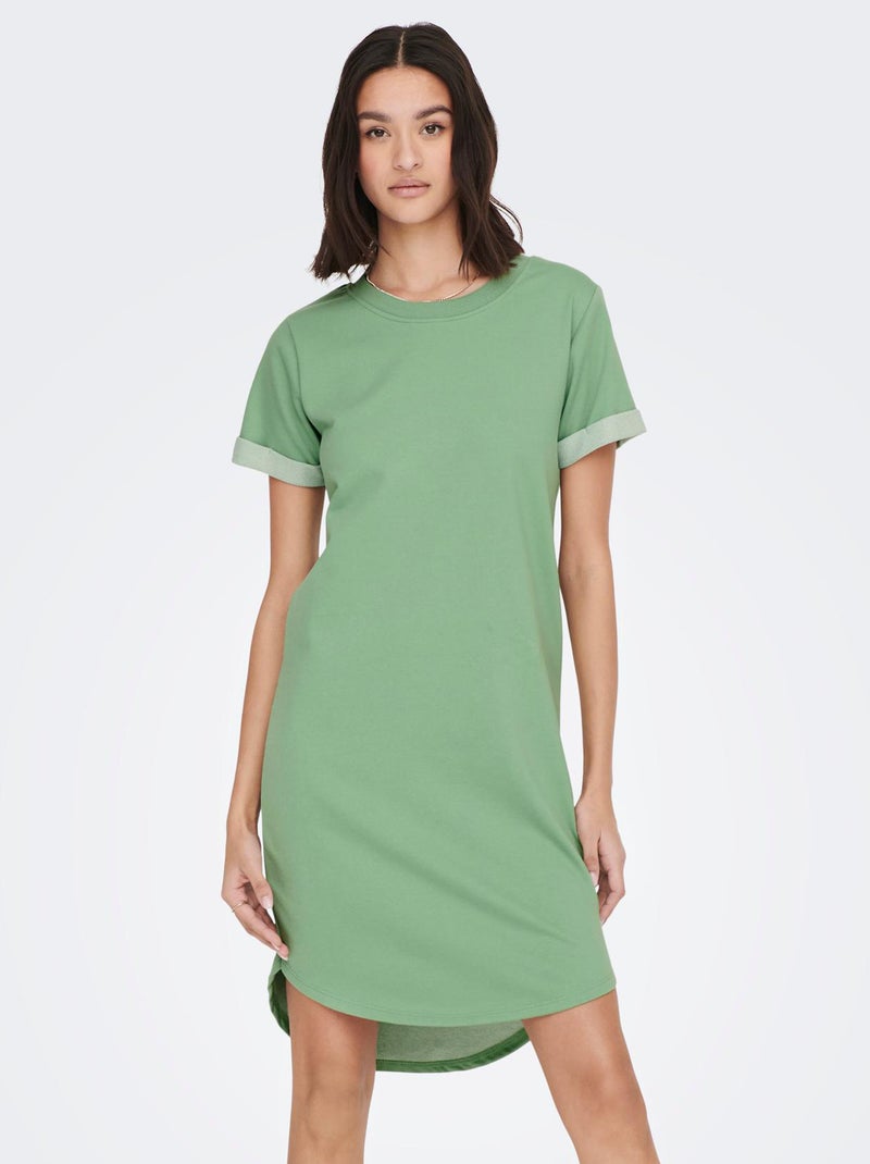 Vestido-camisola em jersey 'JDC' VERDE - Kiabi