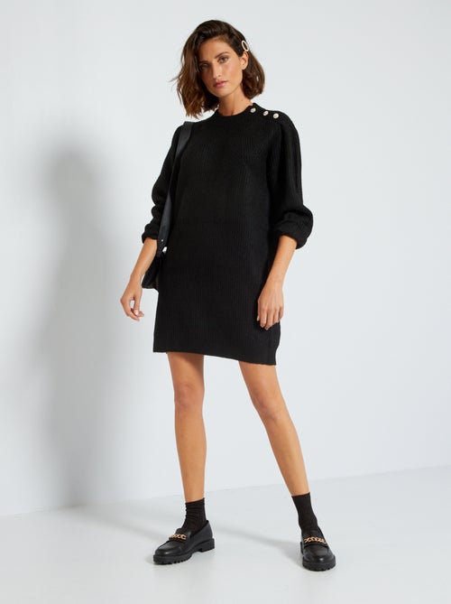 Vestido-camisola em jersey - Kiabi