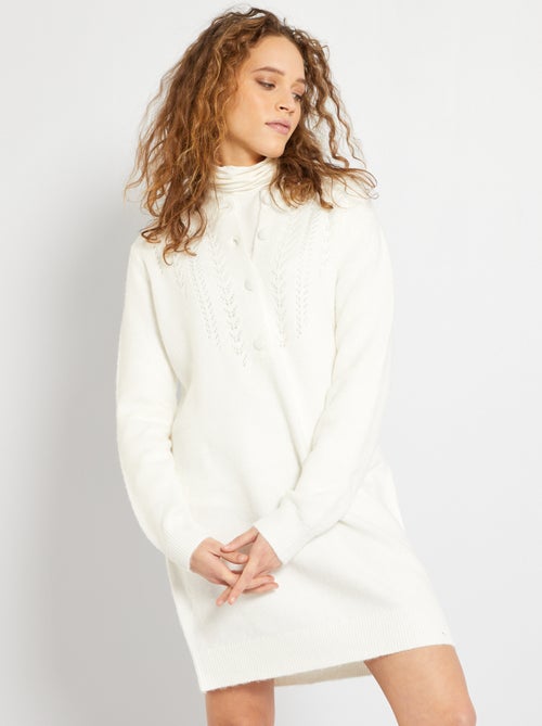 Vestido-camisola em malha - Kiabi
