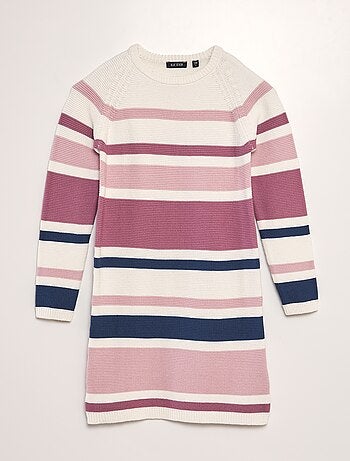 Vestido-camisola em malha de tricô