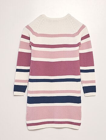 Vestido-camisola em malha de tricô
