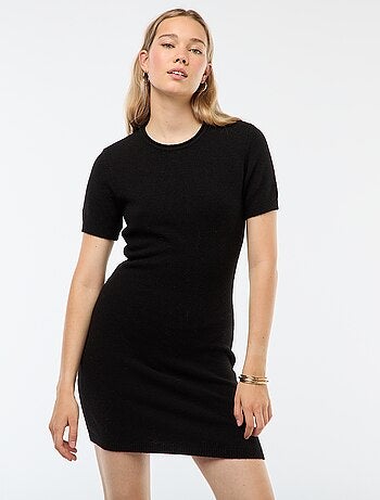 Vestido camisola em malha macia