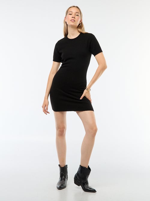 Vestido camisola em malha macia - Kiabi