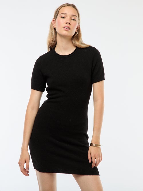 Vestido camisola em malha macia - Kiabi