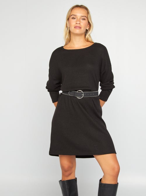 Vestido-camisola em malha - Kiabi