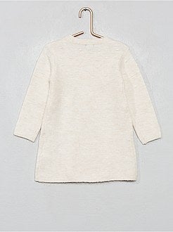 Vestido camisola em malha suave com efeito 'pompons' - Kiabi