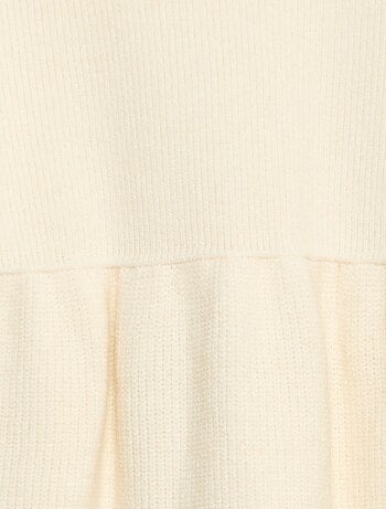Vestido camisola em malha tricot macia