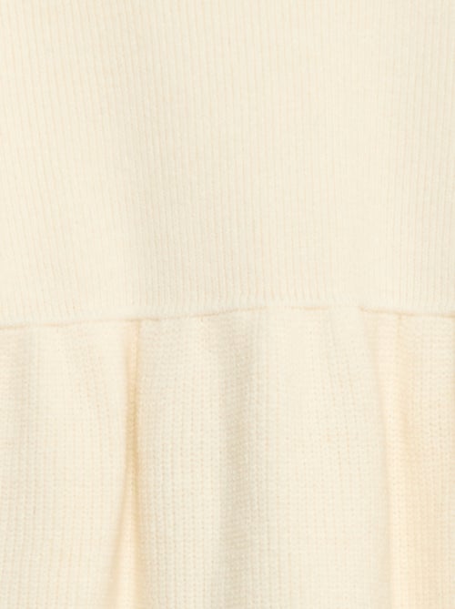 Vestido camisola em malha tricot macia - Kiabi