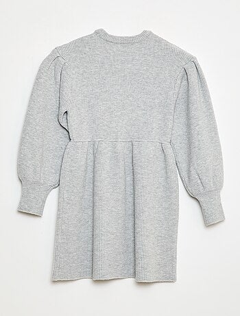 Vestido camisola em malha tricot macia