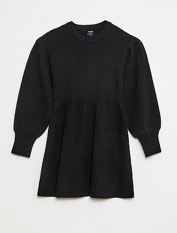 Vestido camisola em malha tricot macia
