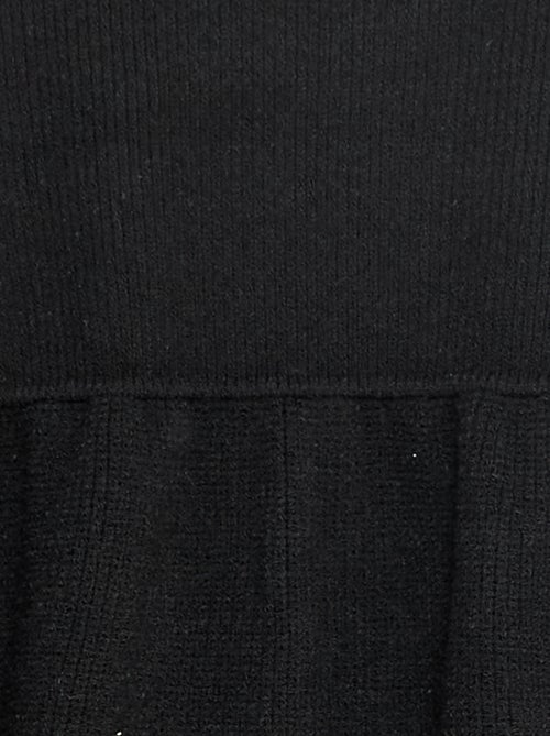 Vestido camisola em malha tricot macia - Kiabi